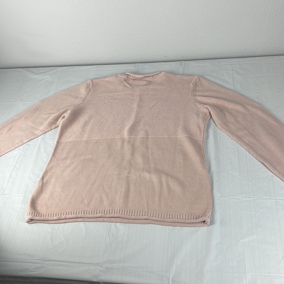 Dobber since 1974 light soft pink blush knot sweater women’s size Medium cozy - Picture 9 of 12